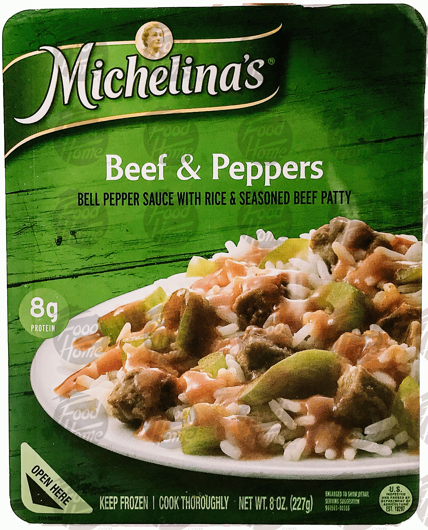 Michelina's  beef & peppers; bell pepper sauce with rice & seasoned beef Full-Size Picture